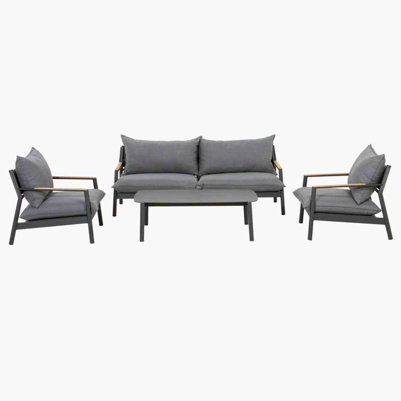 Monti 4-Piece Aluminum Outdoor Conversational Set