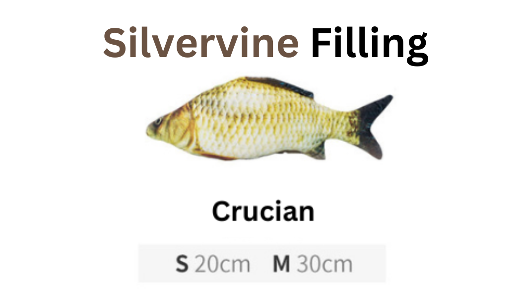 100% Silvervine Catnip Fish Toy - Cuddle Toy for Cats - Shopthatapp.ca