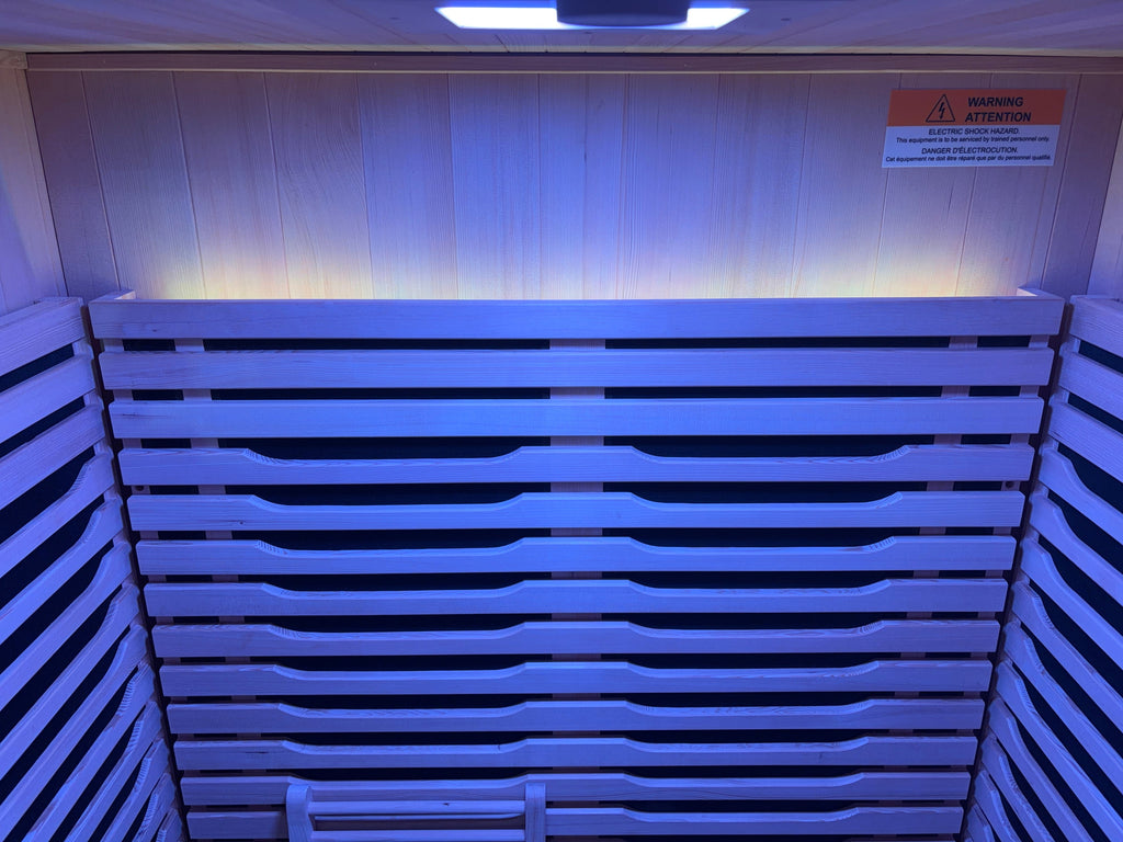 Blisspod | Milano | Full Spectrum Sauna Canadian Hemlock Ultra Low EMF, 6 Far Infrared & Red Glass Heater & Chromotherapy – 2 Person - Www.Shopthatapp.ca