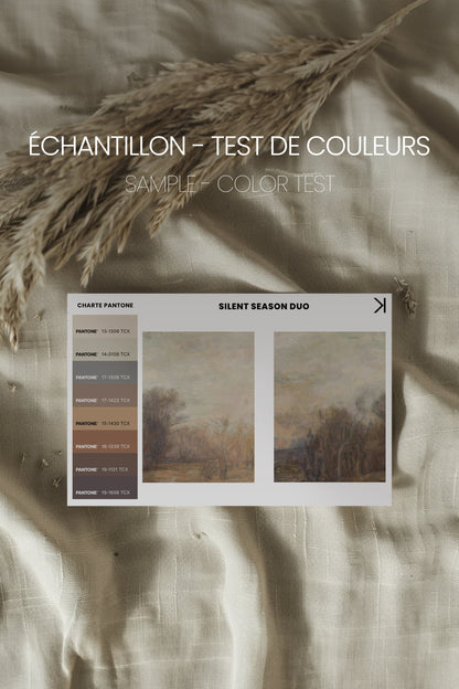 SILENT SEASON DUO: Saison Silencieuse Duo Tableaux sur Toile Étirée - Shopthatapp.ca