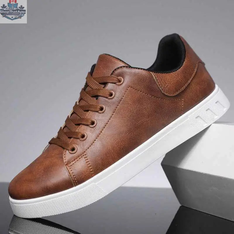 Lace-up Flat Shoes Men's Fashion Casual Shoes - Shopthatapp.ca
