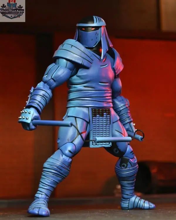 Toy Snowman Teenage Mutant Ninja Turtles Foot Enforcer action figure from Mirage Comics, detailed collectible toy in dynamic pose.
