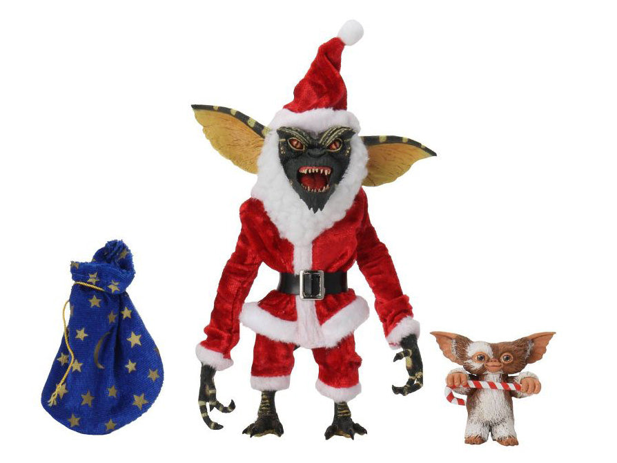 Neca - Gremlins Santa Stripe & Gizmo Action Figure Two-Pack - Www.Shopthatapp.ca