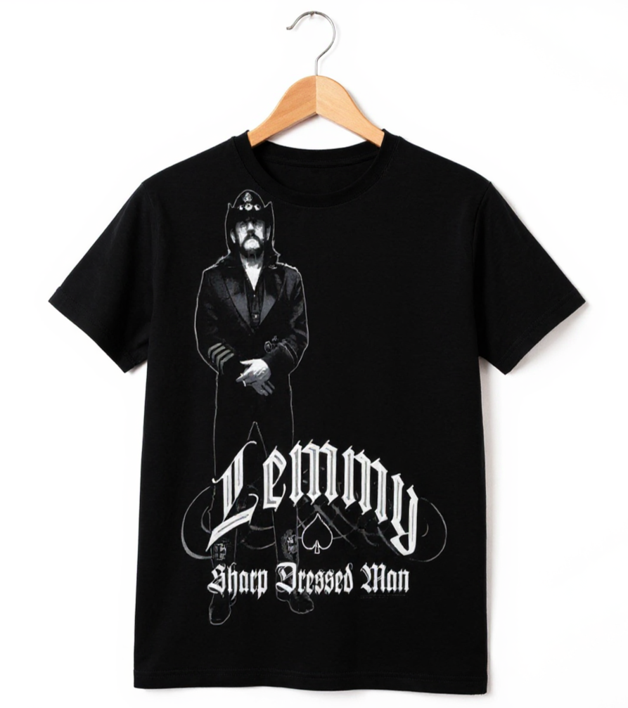 Lemmy - Sharp Dressed Man T-Shirt (Black) - Www.Shopthatapp.ca