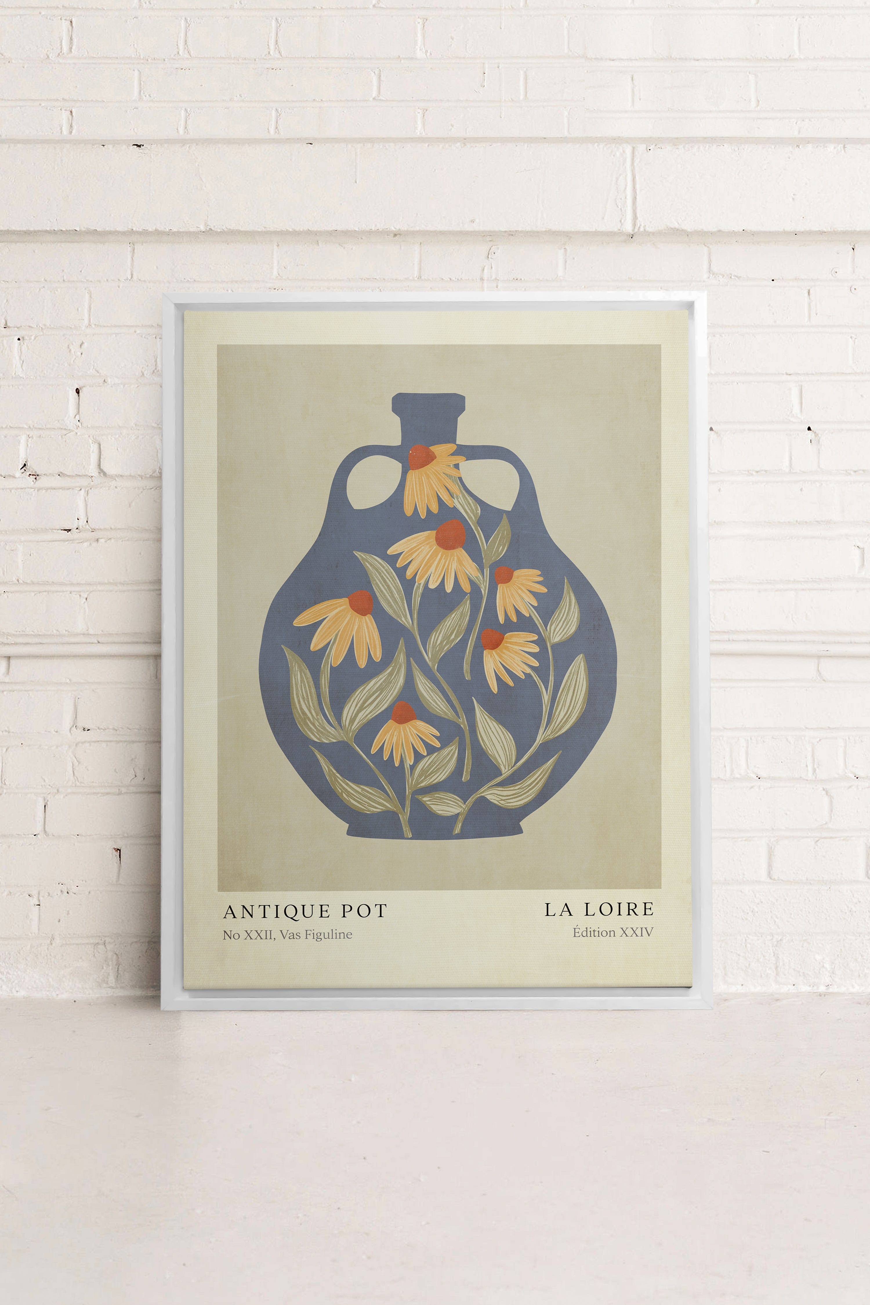 LA LOIRE - Oeuvre sur toile élégante pour une décoration intérieure raffinée