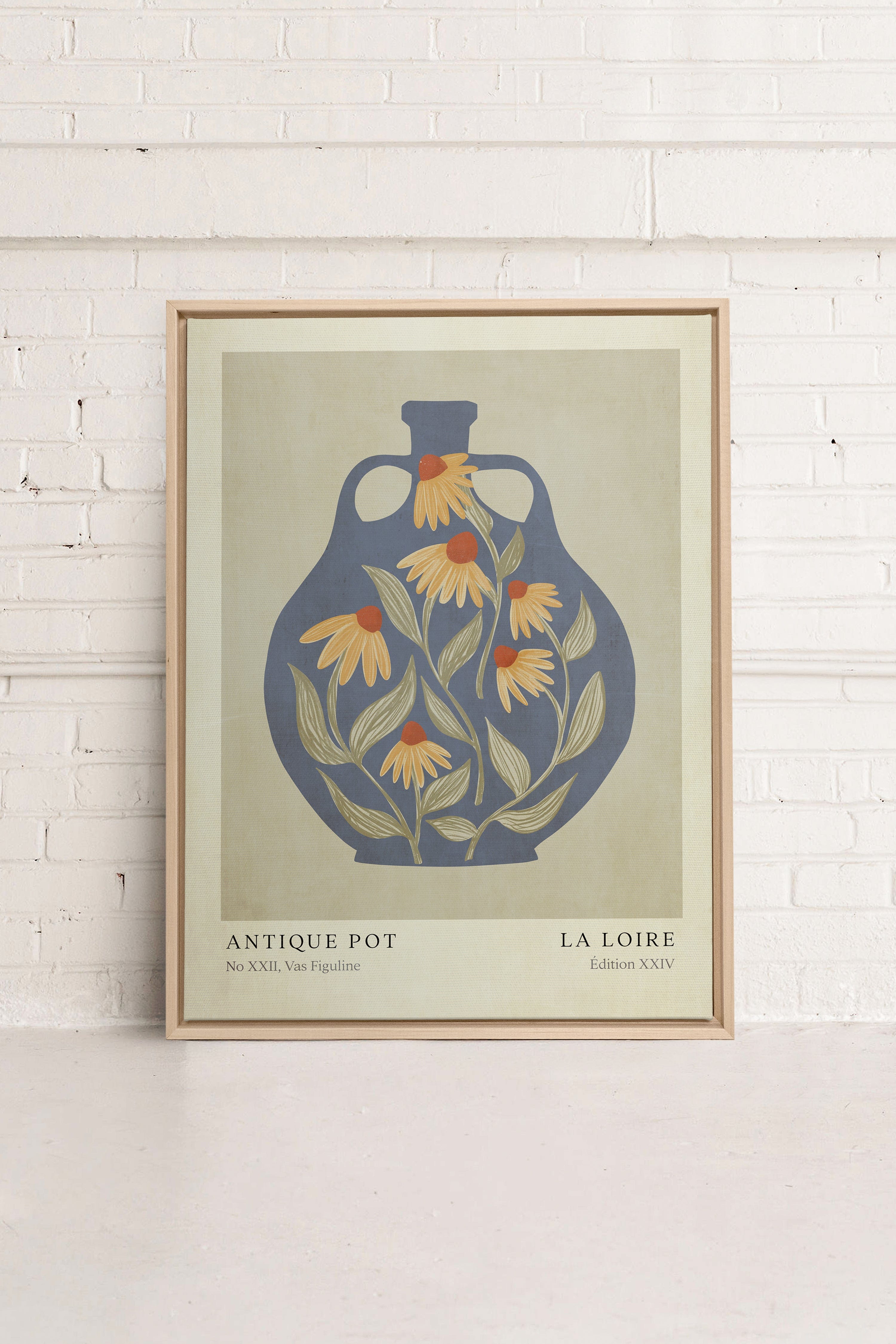LA LOIRE - Oeuvre sur toile élégante pour une décoration intérieure raffinée