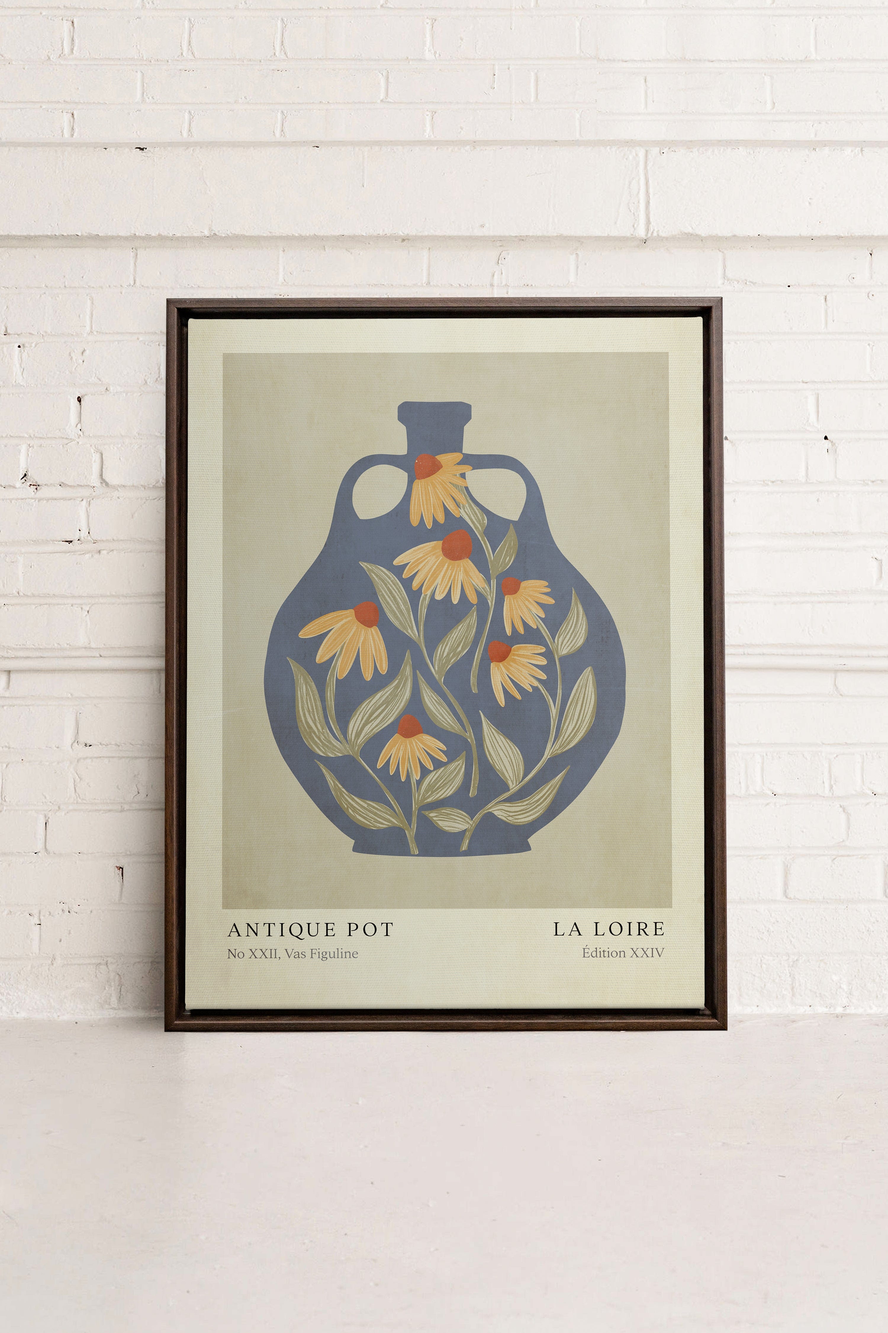 LA LOIRE - Oeuvre sur toile élégante pour une décoration intérieure raffinée