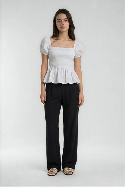 Luxeflow Wide Leg Sweatpants Black - Elevated Trouser Pants - Shopthatapp.ca