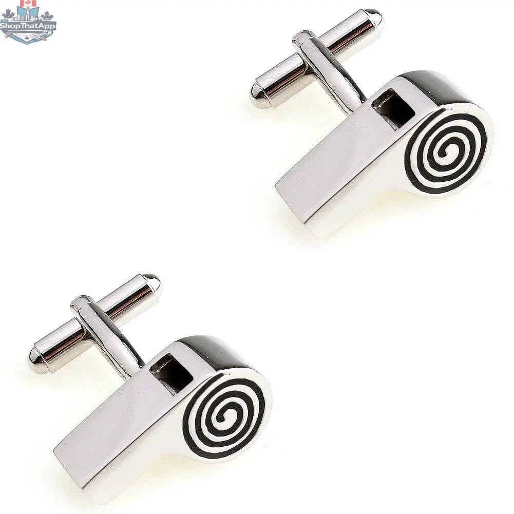 Men's Lifestyle Style Electroplated White Steel Cufflinks - Shopthatapp.ca