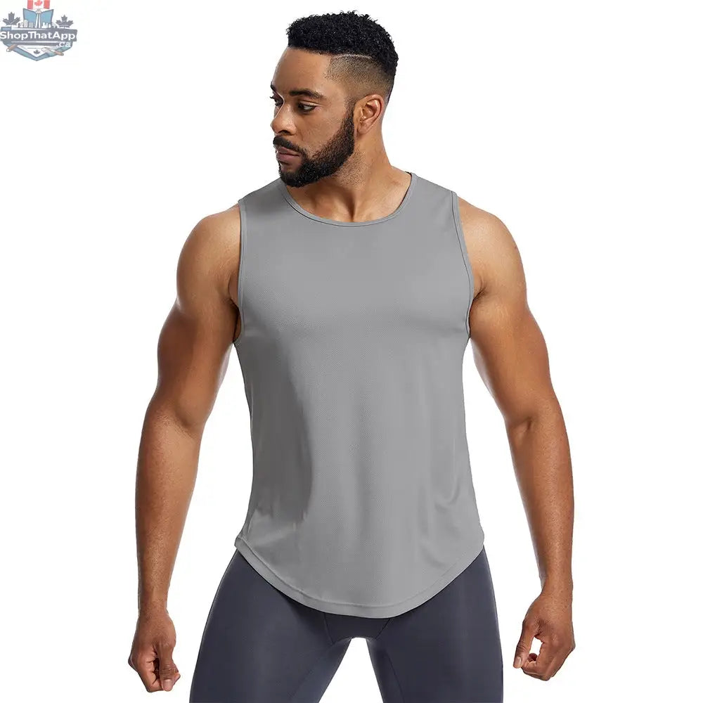 Men's Quick-Drying Sports Vest Fitness Apparel - Shopthatapp.ca