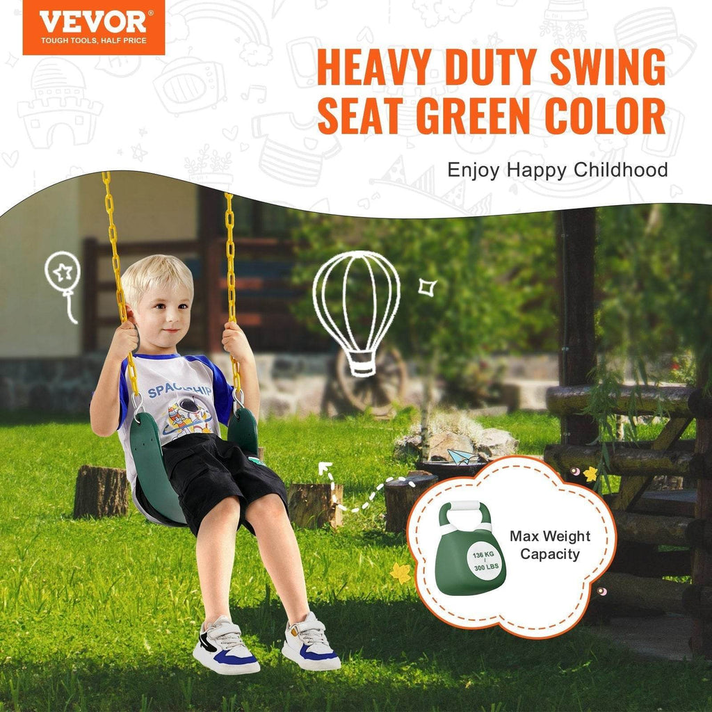 2-Pack Swing Seats Swings Replacement For Outdoor Swing Set 66 Inch Chain