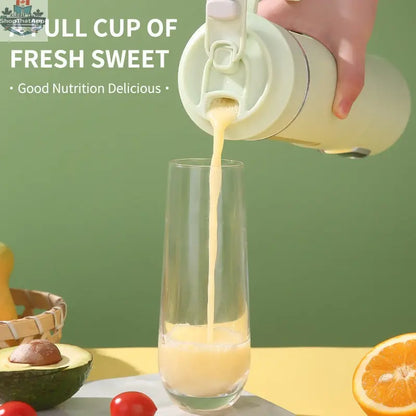Portable Rechargeable Juice Blender Compact Handheld Electric Smoothie Maker For Travel Office Home - Shopthatapp.ca