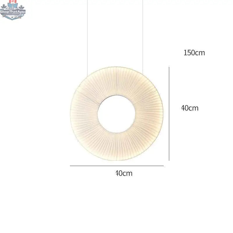 Pleated Chandeliers Japanese Designer Creative Dining Room Bedroom - Shopthatapp.ca