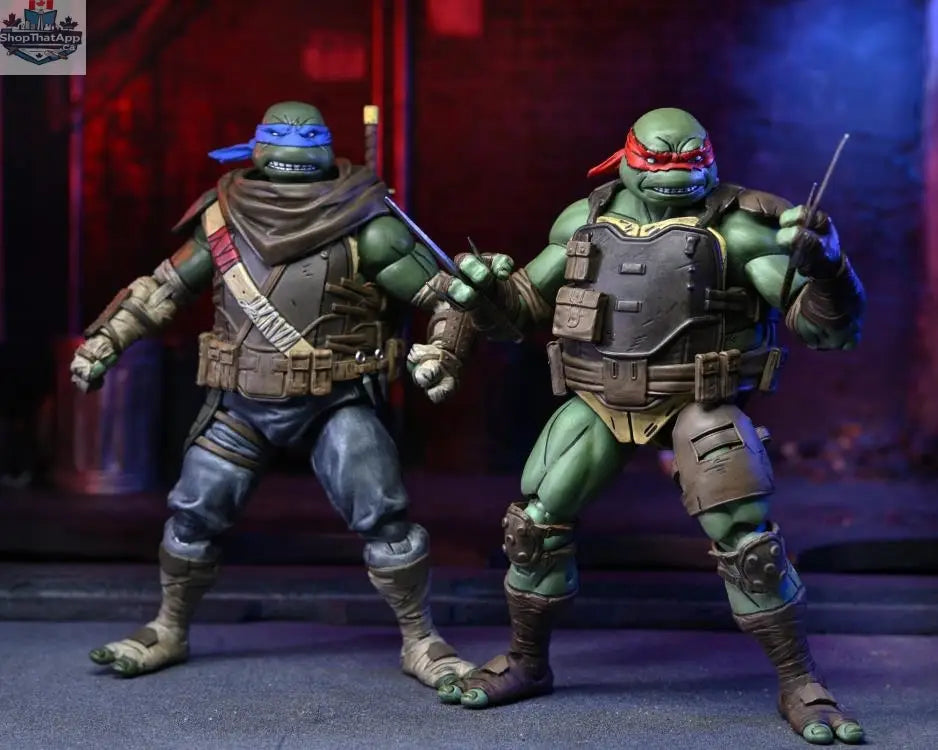 Toy Snowman Neca Teenage Mutant Ninja Turtles Ultimate Raphael The Last Ronin action figure with detailed costume and weapons.