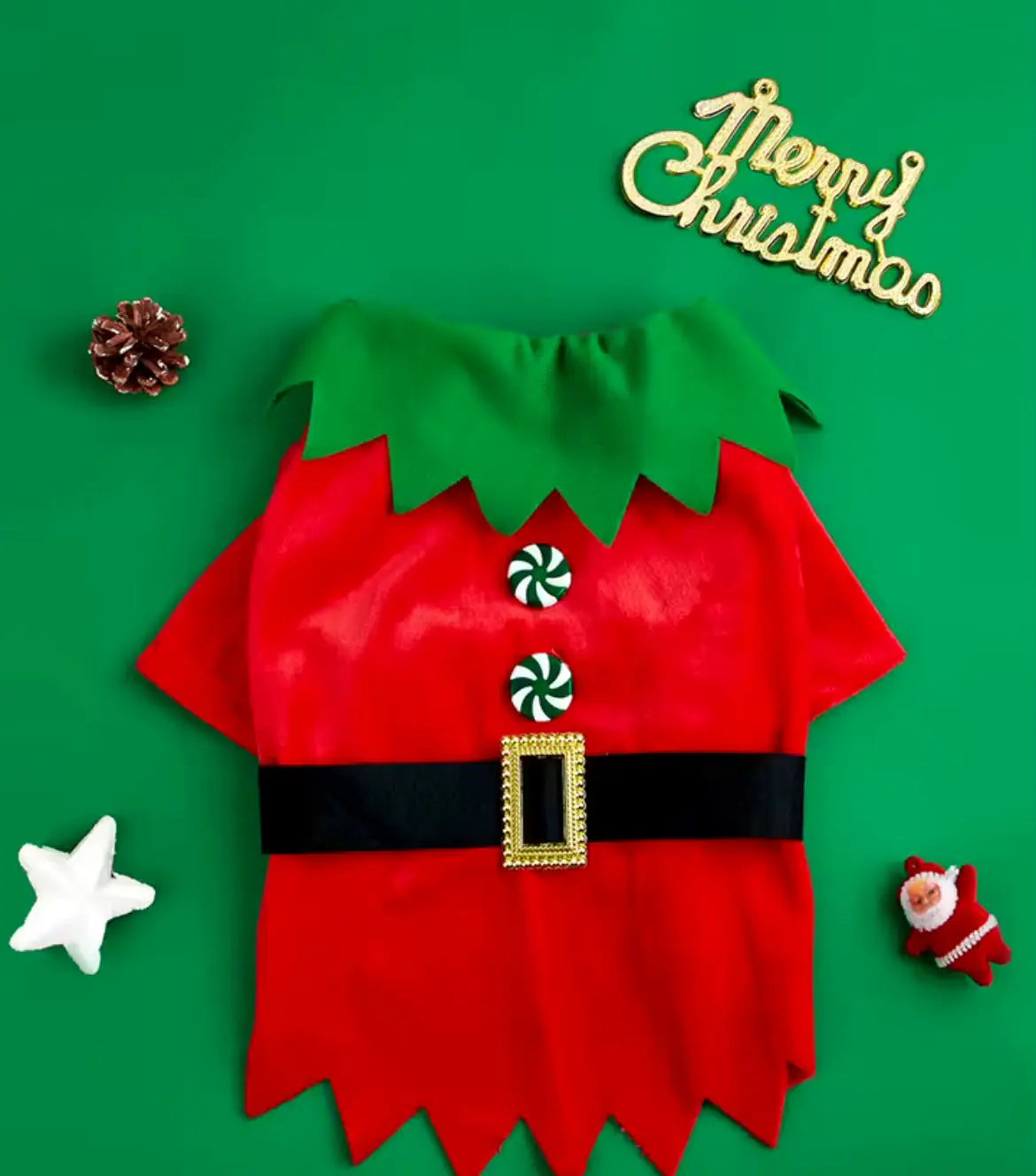 Elf Christmas Outfit for Dogs - Festive Holiday Costume for Your Furry Friend - Shopthatapp.ca