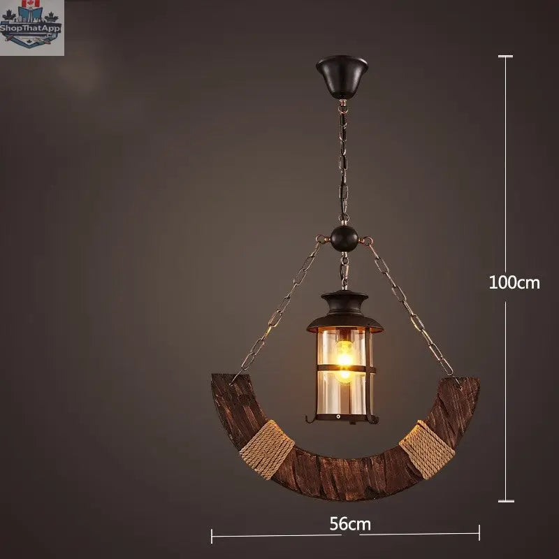 Bar American Chandelier Retro Chandelier Creative Lamp - Shopthatapp.ca