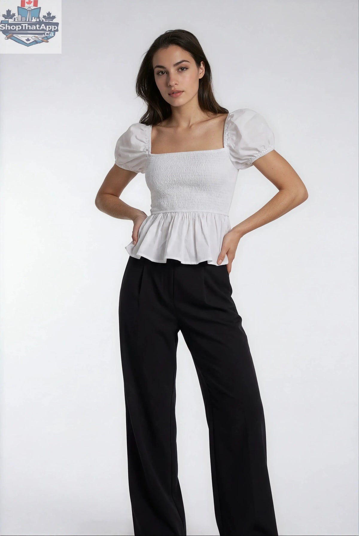 Luxeflow Wide Leg Sweatpants Black - Elevated Trouser Pants - Shopthatapp.ca