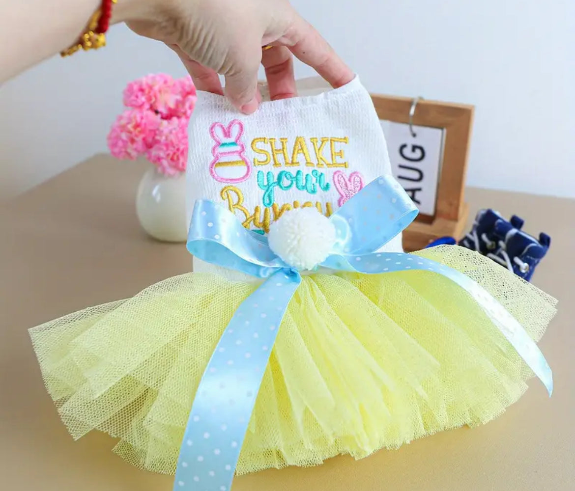 Shake Your Bunny Easter Dog Dress - Festive Luxury Pet Outfit - Shopthatapp.ca