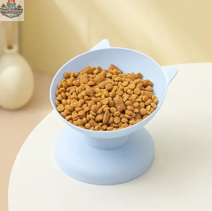 Oversize Cat Food Bowl — Durable Plastic Pet Dish in 6 Colors - Shopthatapp.ca