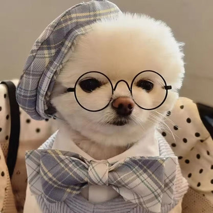 Belinda Set – Luxury Plaid Outfit Set for Dogs with Matching Hat - Shopthatapp.ca
