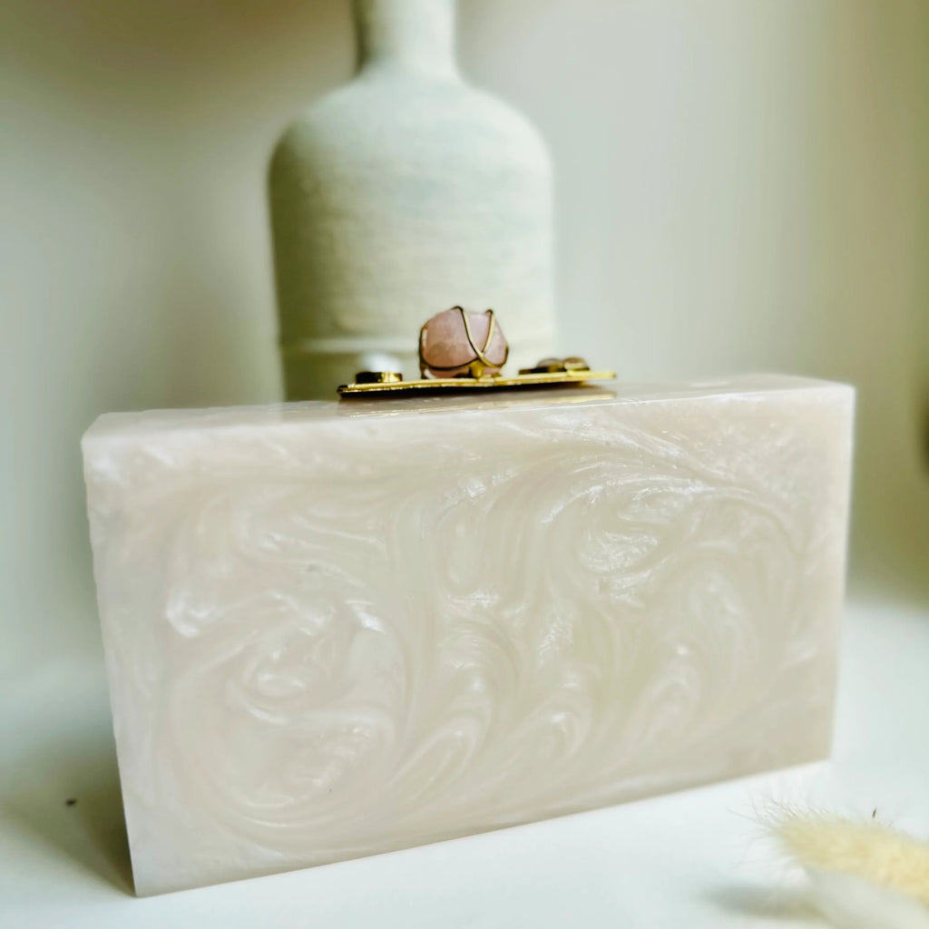 Handcrafted Resin Clutch: A Chic Statement Piece for Any Occasion