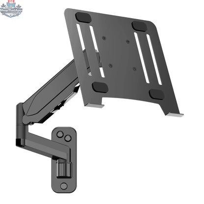 UPGRAVITY Laptop Wall Mount 2-in-1 Gas Spring Wall Holder with Laptop Tray for 12"-17" Notebook/13-32 Computer Screen Full Motion Adjustable Wall Mount Laptop Stand Holds 3.3-17.6lbs - Shopthatapp.ca