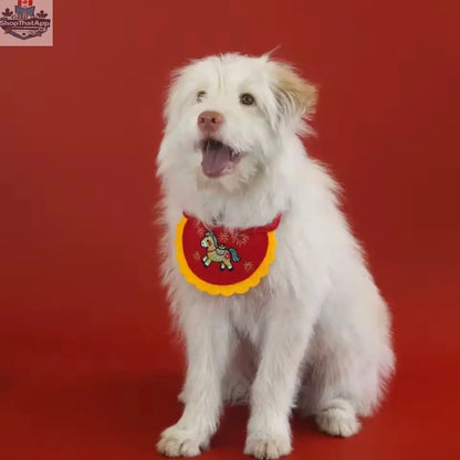 Fortune Blessing Pet Bib for Dogs & Cats | Lunar New Year Accessory - Shopthatapp.ca