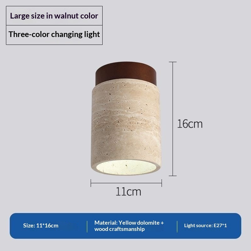 Japanese Style Trendy Yellow Cave Style Ceiling Light For Home Use