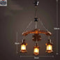Bar American Chandelier Retro Chandelier Creative Lamp - Shopthatapp.ca