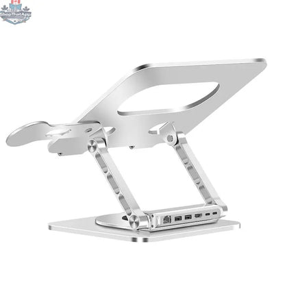 360 Degree Rotating Aluminum Alloy Laptop Stand - Shopthatapp.ca