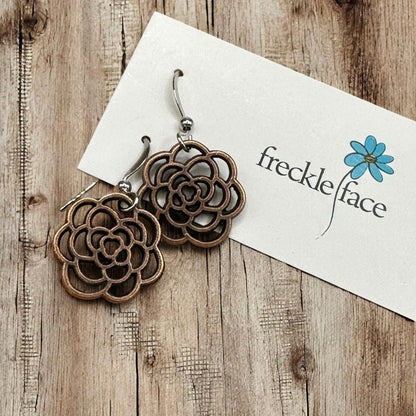 Rose Flower Earrings - Shopthatapp.ca