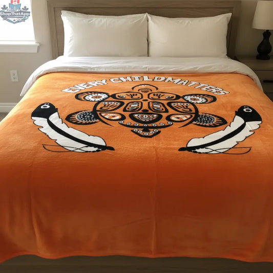 ULTRA SOFT LUXURY PLUSH BLANKET (Turtle every child matters) - Shopthatapp.ca
