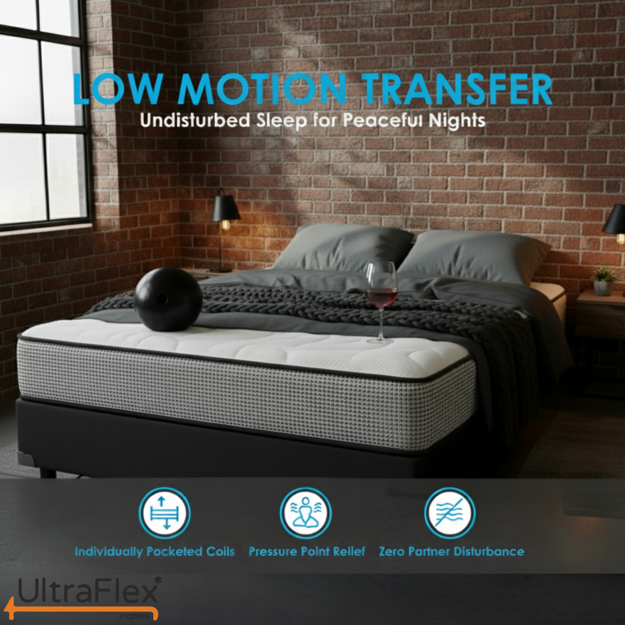 UltraFlex® DreamWeaver Medium Firm Pocket Coil Hybrid Mattress – Canadian-Made Orthopedic Support with Cooling Gel Foam, Quilted Top, Breathable & Hypoallergenic Comfort, Edge Support & Motion Isolation - Shopthatapp.ca