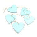 Hanging Wooden Heart String - Set of 5 Beautiful Wooden Hearts - Shopthatapp.ca