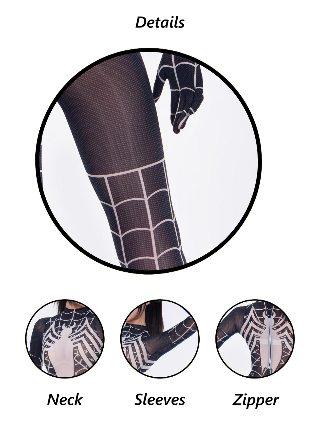 Super Hero Spider Sheer 10D Nylon Full Bodysuit Body Stocking Lingerie - Shopthatapp.ca