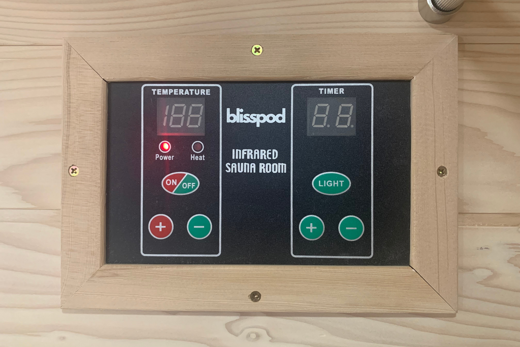 Blisspod | Vienna | Far Infrared Sauna | Canadian Hemlock Very Low EMF | 72.8"H x 35.4"W x 25.6"D | 1 Person - Www.Shopthatapp.ca