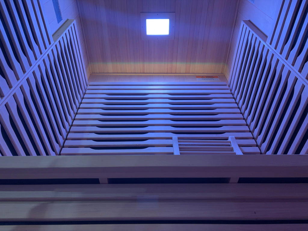 Blisspod | Milano | Full Spectrum Sauna Canadian Hemlock Ultra Low EMF, 6 Far Infrared & Red Glass Heater & Chromotherapy – 2 Person - Www.Shopthatapp.ca