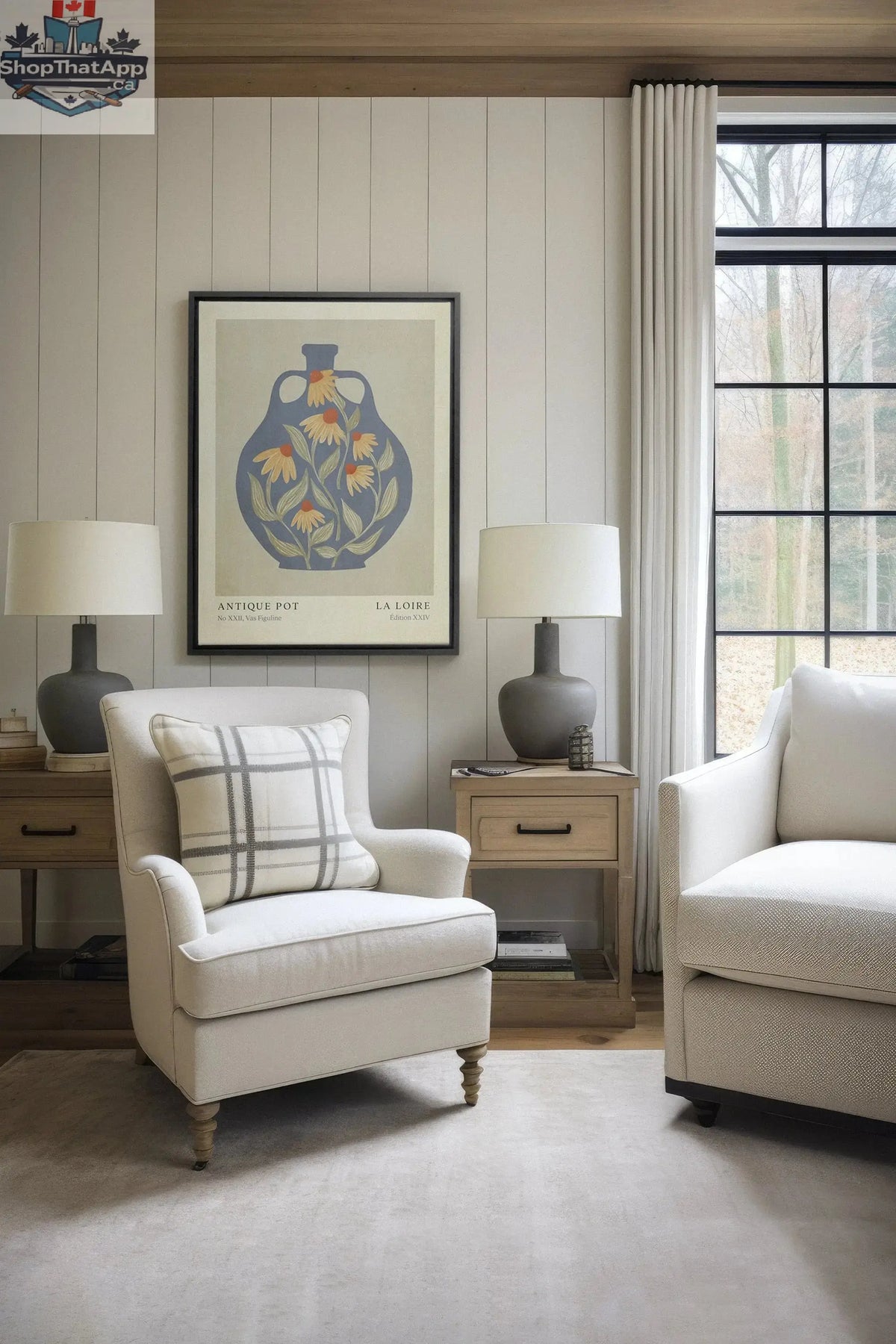 LA LOIRE - Oeuvre sur toile élégante pour une décoration intérieure raffinée - Shopthatapp.ca