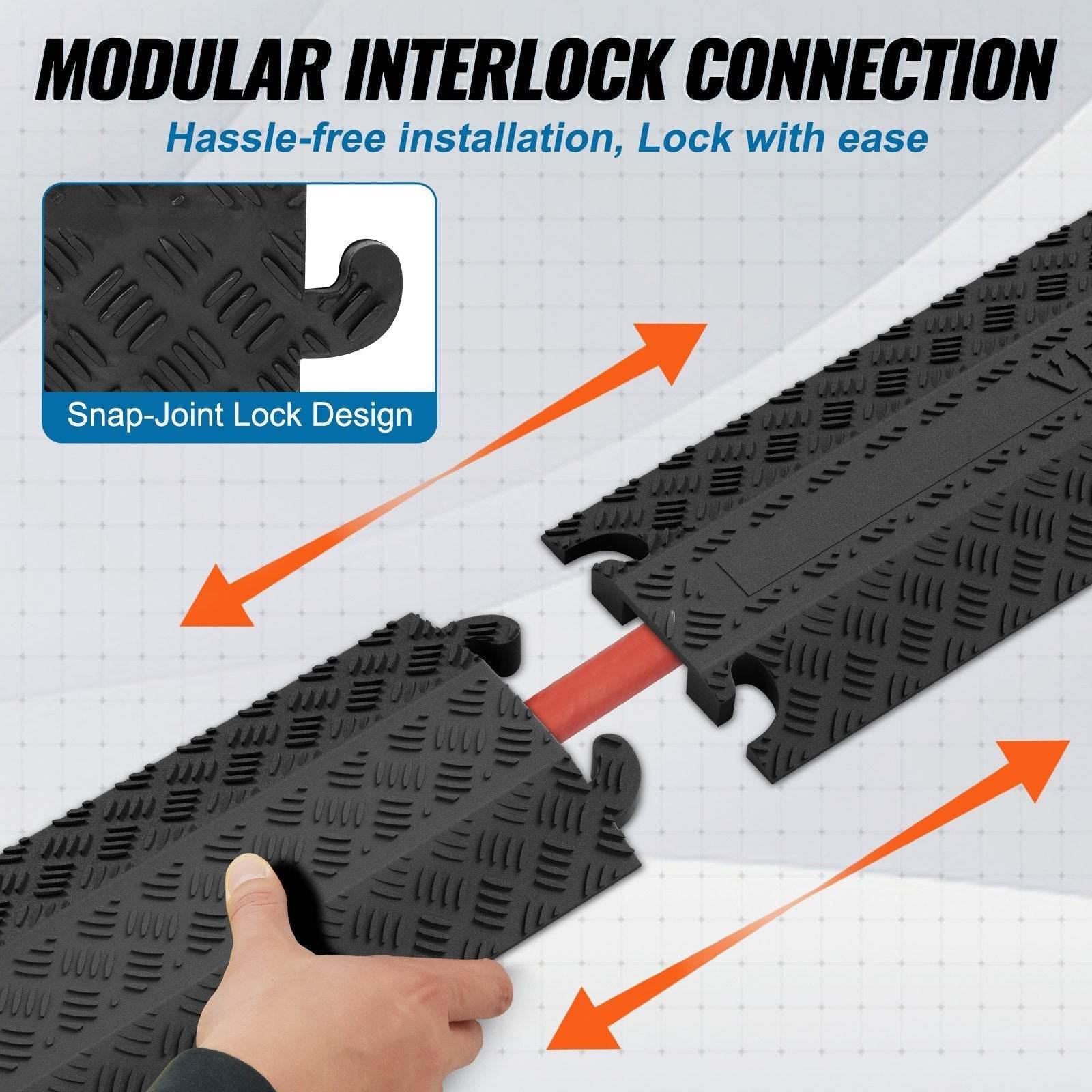 39 In Speed Bump 2000 Lbs Cable Hose Protector Ramp Drop Over Cord Cover