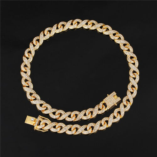 13mm Gold Infinity Link Chain