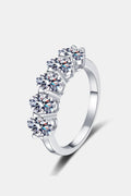 2.5 Carat Moissanite Ring in 925 Sterling Silver - Shopthatapp.ca