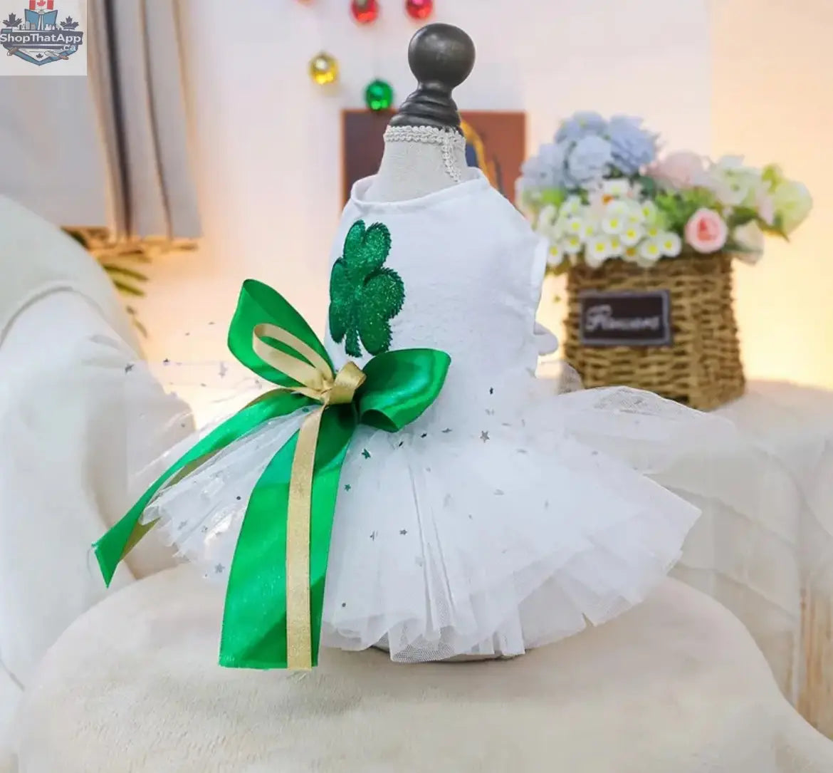 Lucky Me Saint Patrick’s Day Dog Dress - Festive Saint Patrick's Day Dog Dress for Your Pup - Shopthatapp.ca