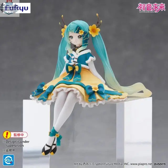 Hatsune Miku noodle stopper anime figure by Hawk Collectibles, Chinese New Year 2025 special edition, detailed character design.