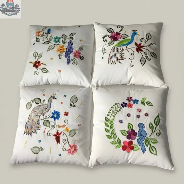 Embroidered Pillows Cushion Cover(#10) - Shopthatapp.ca