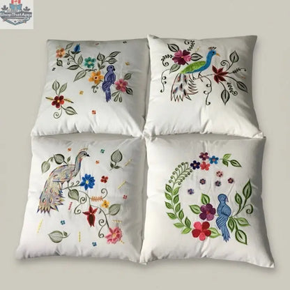 Embroidered Pillows Cushion Cover(#10) - Shopthatapp.ca