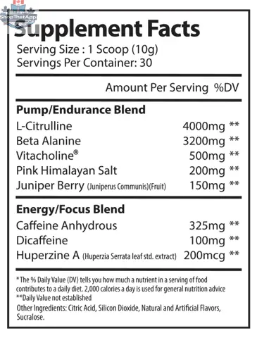 BulkBully Supplements Alpha Supps Pre-Workout powder in a container with scoop and label on a gym table