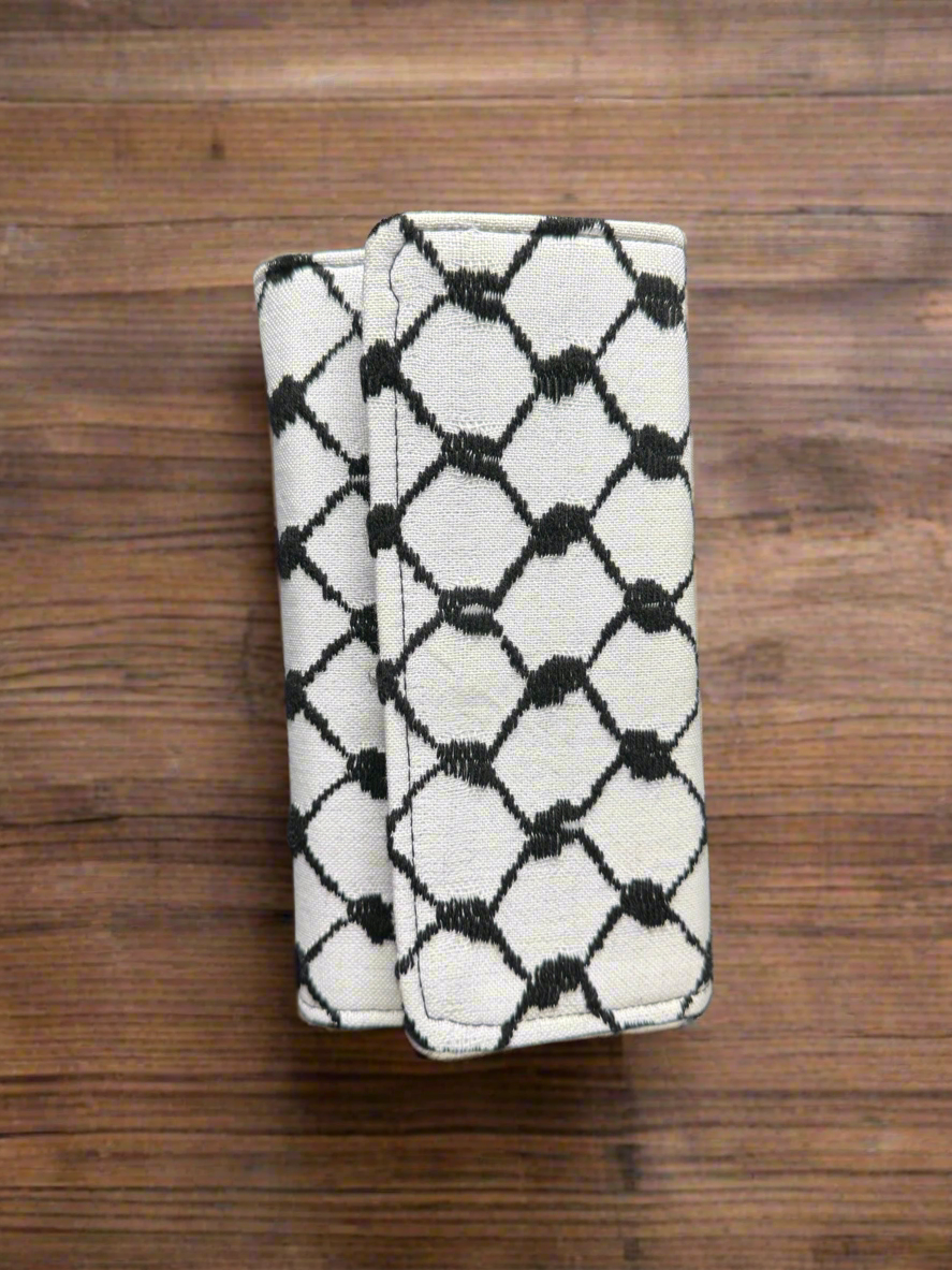 Large Palestinian Wallet – Red, Gold, Watermelon, or Kufiya - Shopthatapp.ca