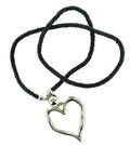 Beaded Rope Necklace Heart with Open Heart Design - Shopthatapp.ca