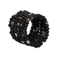 Chunky Wooden Bead Bracelet - Unique Bohemian Spiral Accessory - Shopthatapp.ca