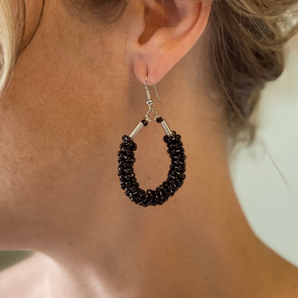 Beaded Loop Earrings - Shopthatapp.ca